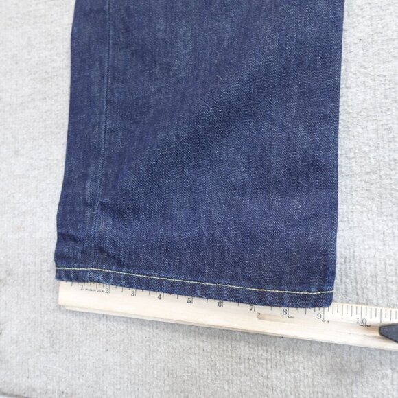 Polo Ralph Lauren Jeans 38 x 33 Blue Zip Fly Straight Vintage 67 - Picture 4 of 9